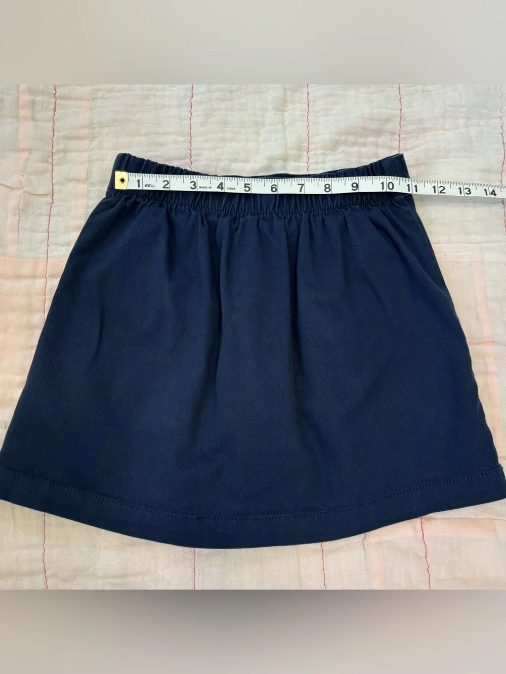 EUC Old Navy Girls Navy Pleated Skort, Sz M/8, Pull On School Uniform